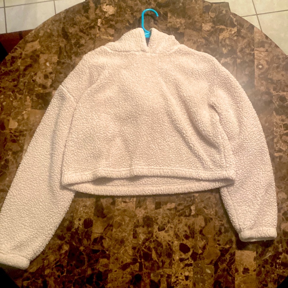 Cute Forever 21 Croptop Hoodie ! Great for the Winter ! Size : Large !